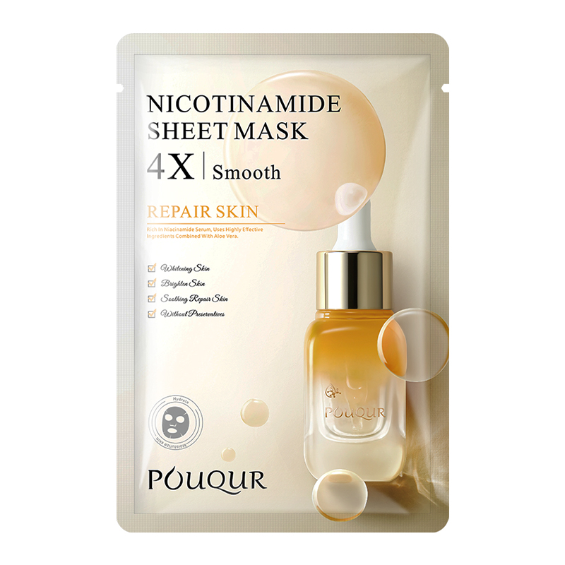 POUQUR NICOTINAMIDE Nicotinamide Facial Mask 1 Piece 10 Sheets