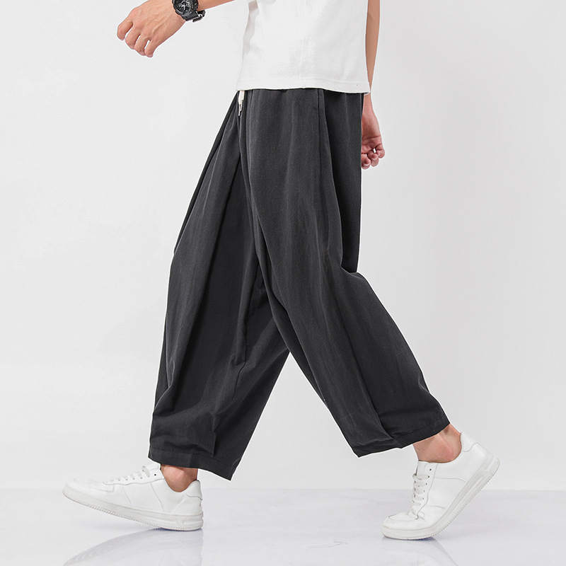 Title 1, Pantalon large Harun ethnique chinois grande ta...