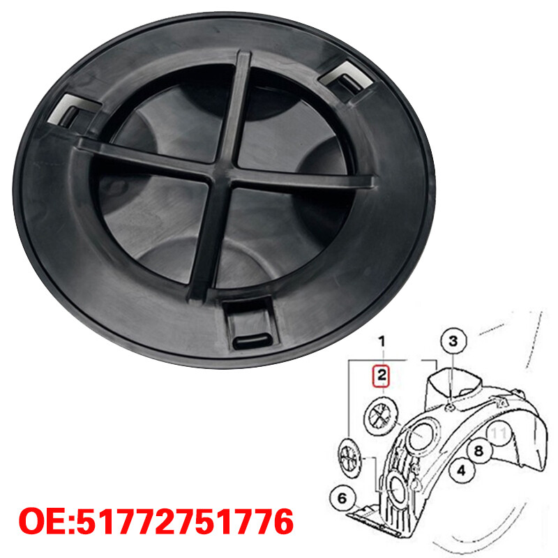 For MINI Wheel Arch Liner Fog Head Light Inspection Cover Lid R55 R56 R57 R58 — image 2