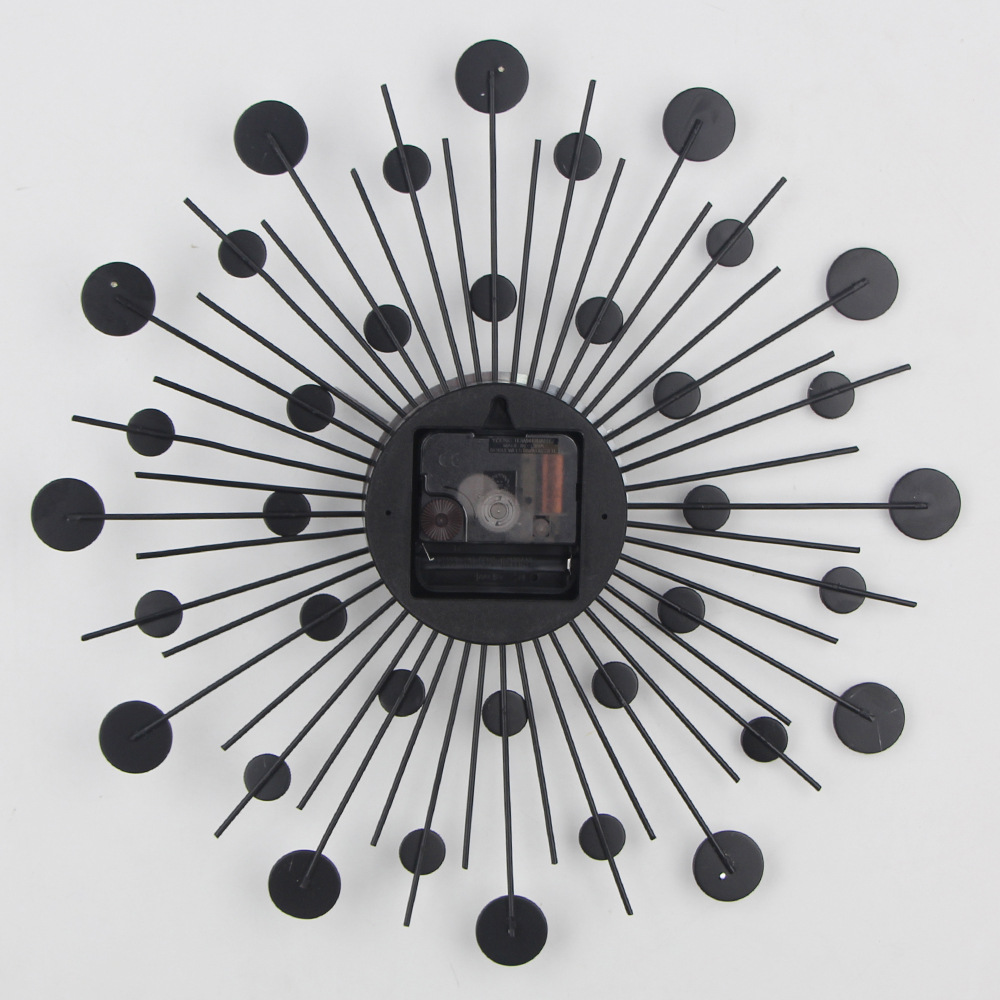 Round Metal Wall Clock, Silent Movement