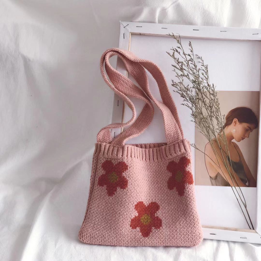 Baby Girl's Wool Knitted Shoulder Bag