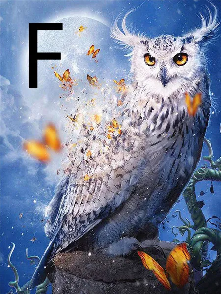 Owl Night Tree Pattern Embroidery Cross Stitch 5D Diamond Painting - Shop at LoveMi