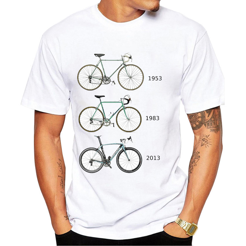 Title 8, Camiseta masculina com estampa retrô de bicicle...