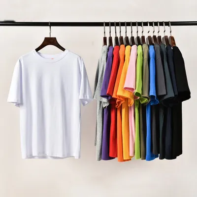 Pure Cotton Solid Color Short Sleeved Bottoming Shirt