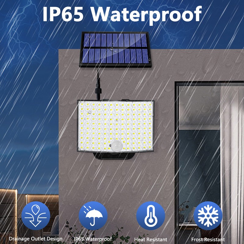 LED Solar PIR Motion Sensor Wall Light Outdoor Garden Security Flood Street Lamp — image 10