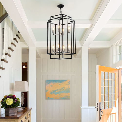 8 Lantern Tiered Chandeliers view 3