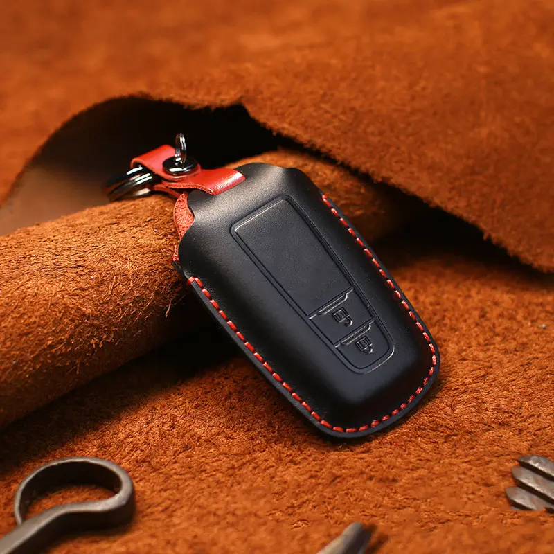 Leather Car Key Case Crazy Horse