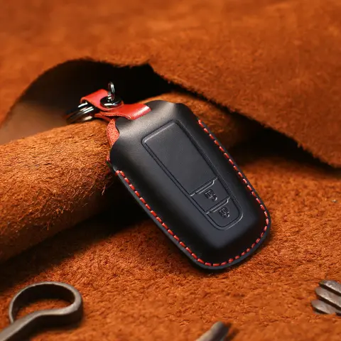 Leather Car Key Case Crazy Horse