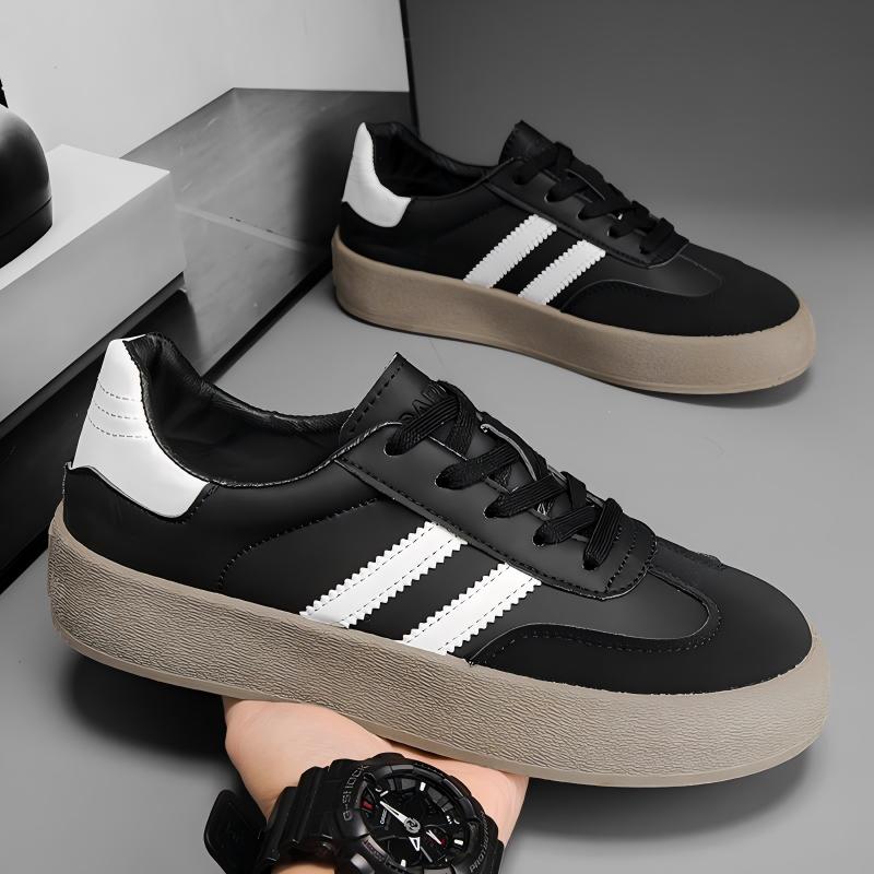 New Platform Casual Skate Shoes, Vintage Classic Versatile Cortez & German Trainers, Trendy Sneakers