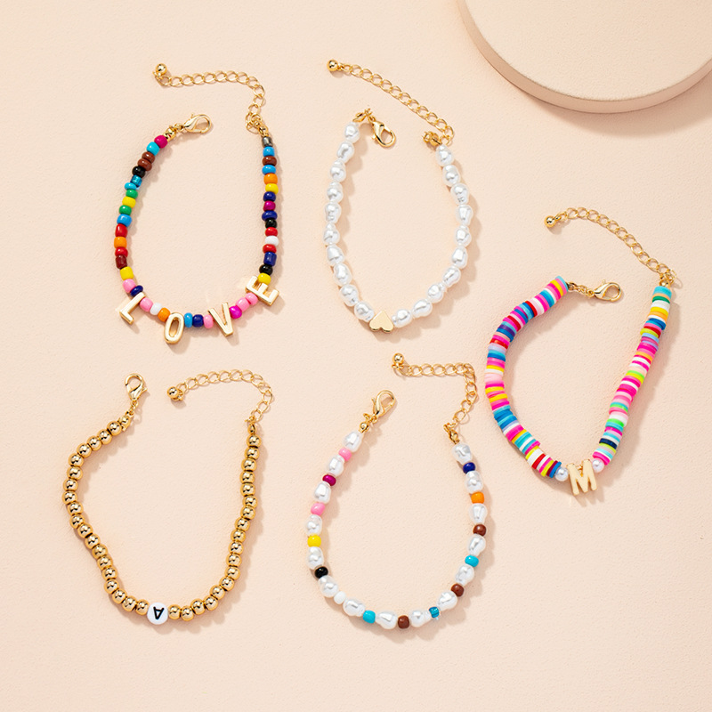 New Simple Fashion Pearl Bracelet Set For Women