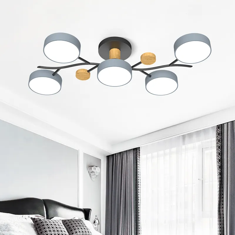 Nordic Simple Log Macaron Living Room LED