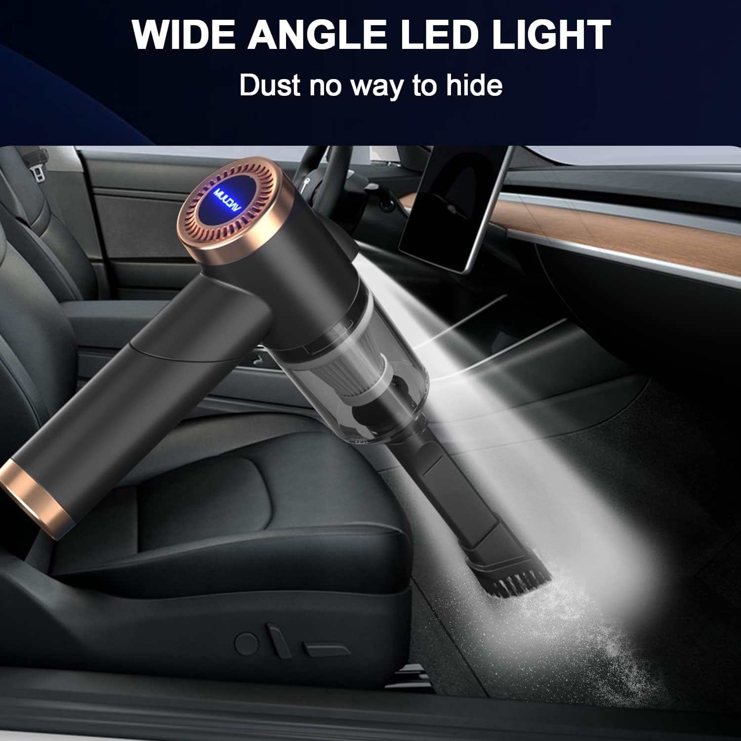 Vacuum Cleaner And Air Duster For Cars, Homes, Offices And Pets, High-power, Multi-nozzle Handheld Car Vacuum Cleaner.