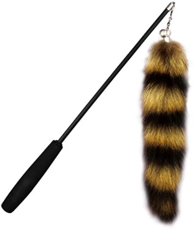 Cat Toy Wand Teaser Interactive Catcher Teaser Plaything Ideas For Cat Lovers Black - Shop at LoveMi