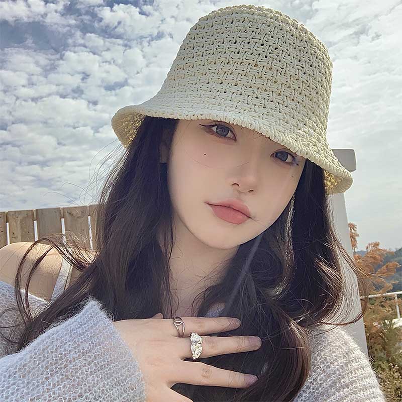 Fashion Knitted Round Top Fisherman Hat