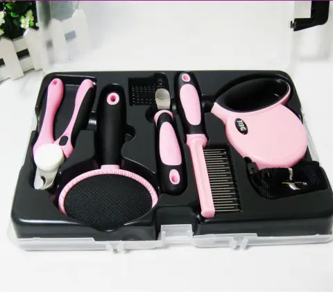 Pet Traction Rope and Dog Go Out Grooming Kit