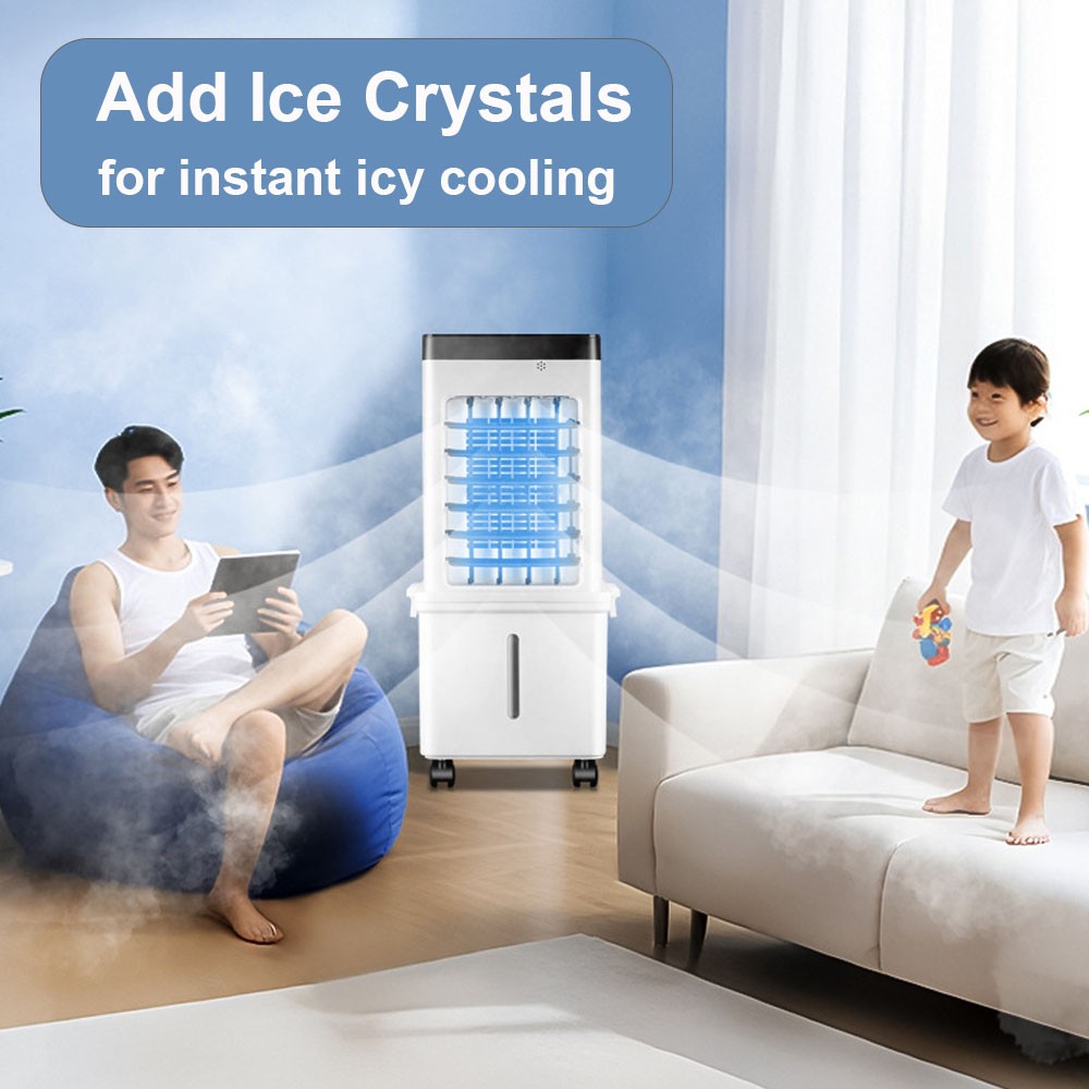 12L Portable Cooler Air Conditioning Unit Fan Humidifier W Remote Control 3 Gear