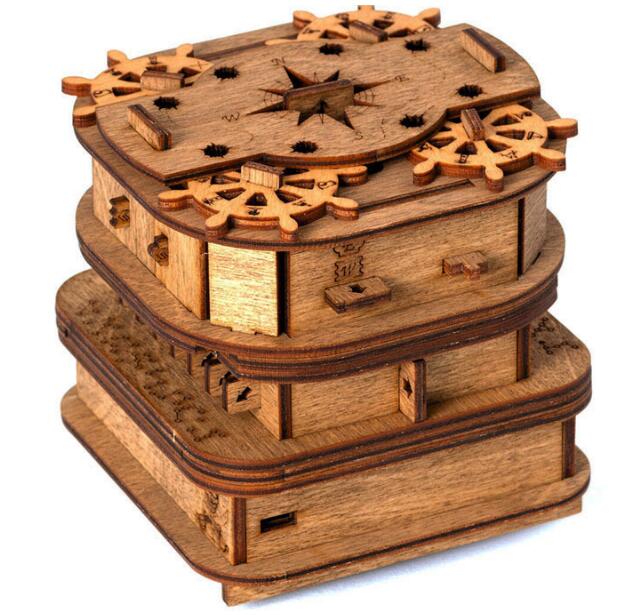 Spain David Jones Locker Wooden Decryption Organ Box Brain-burning Toy
