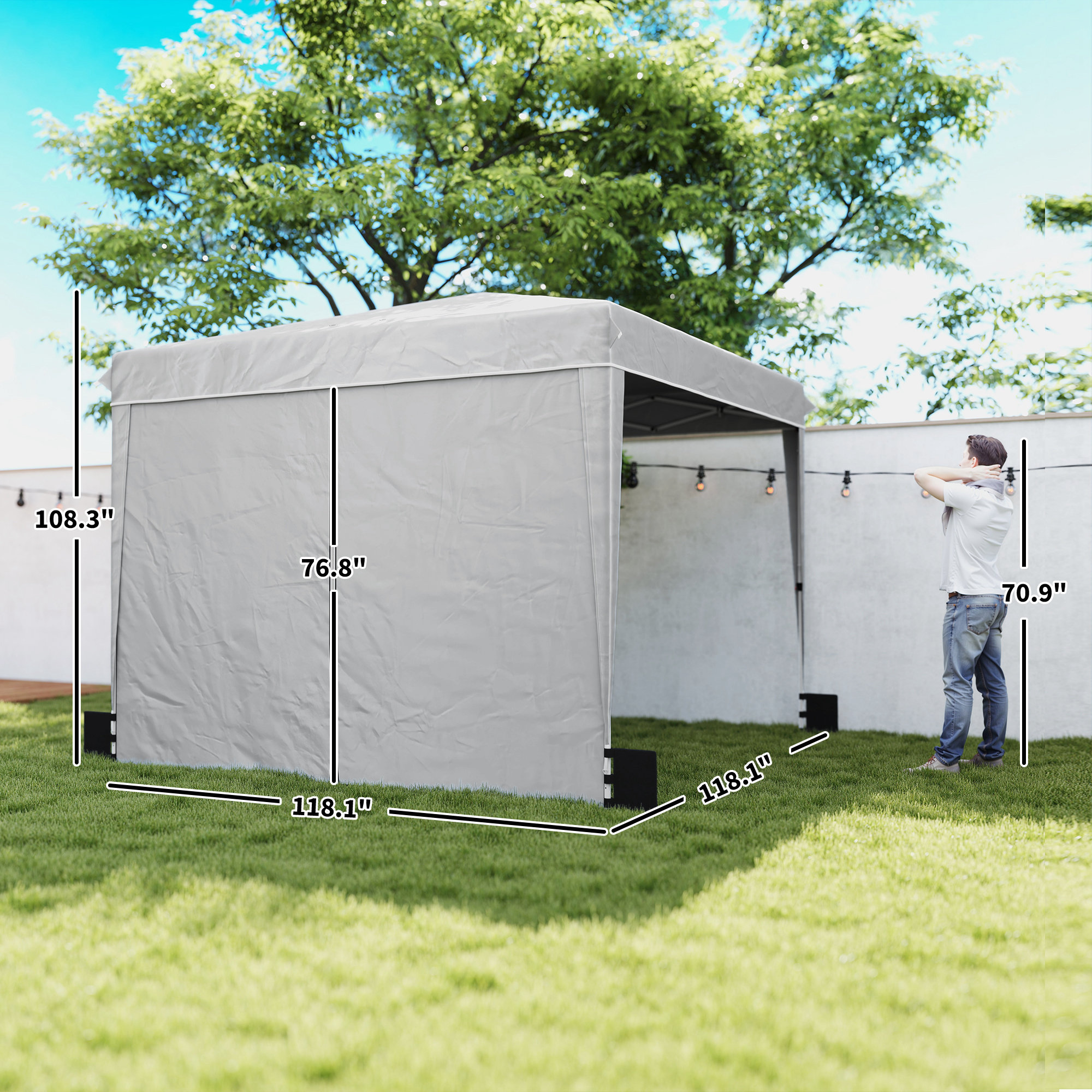 Up Canopy Tent With Sidewalls