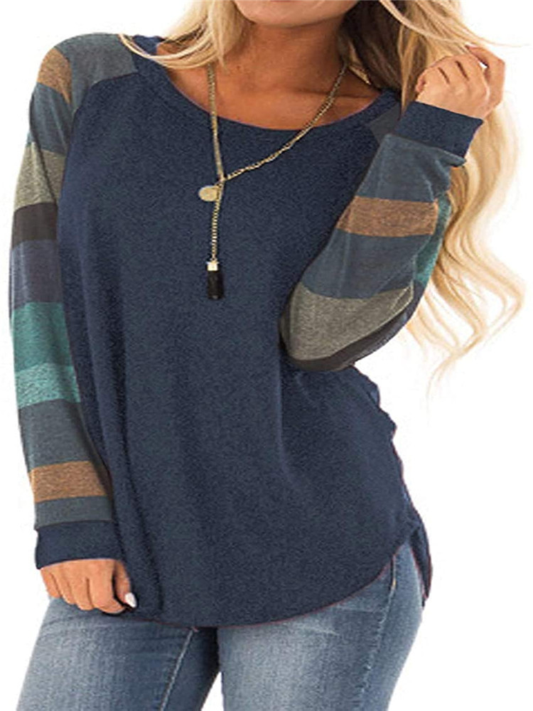 Colorblock Geometric Dovetail T-shirt With Pullover