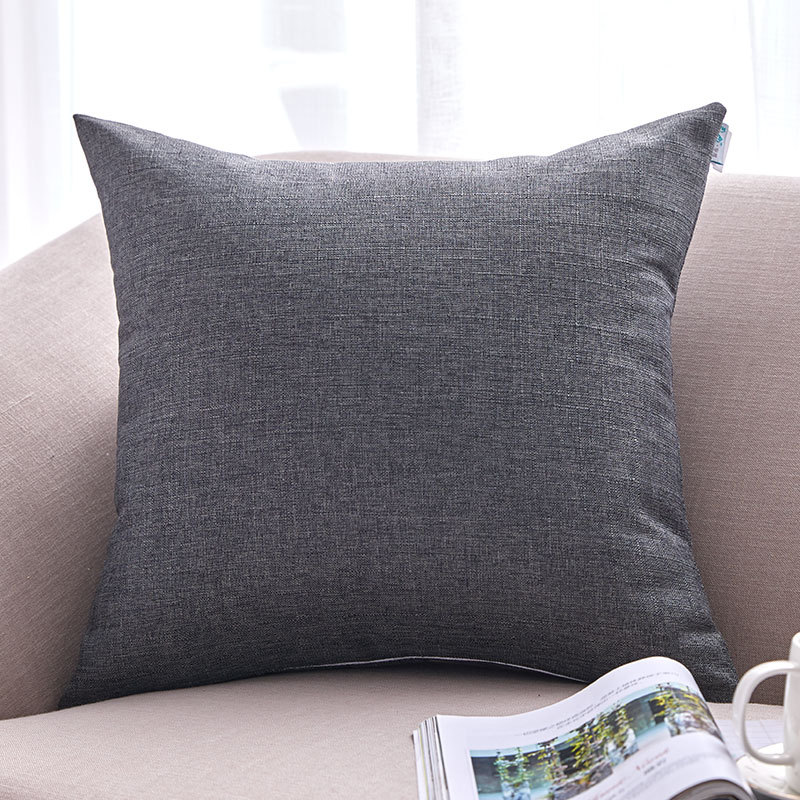 Solid Color Sofa Pillowcase Without Core Square