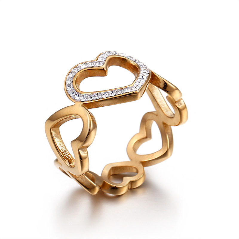 European And American Girls Diamond Ring