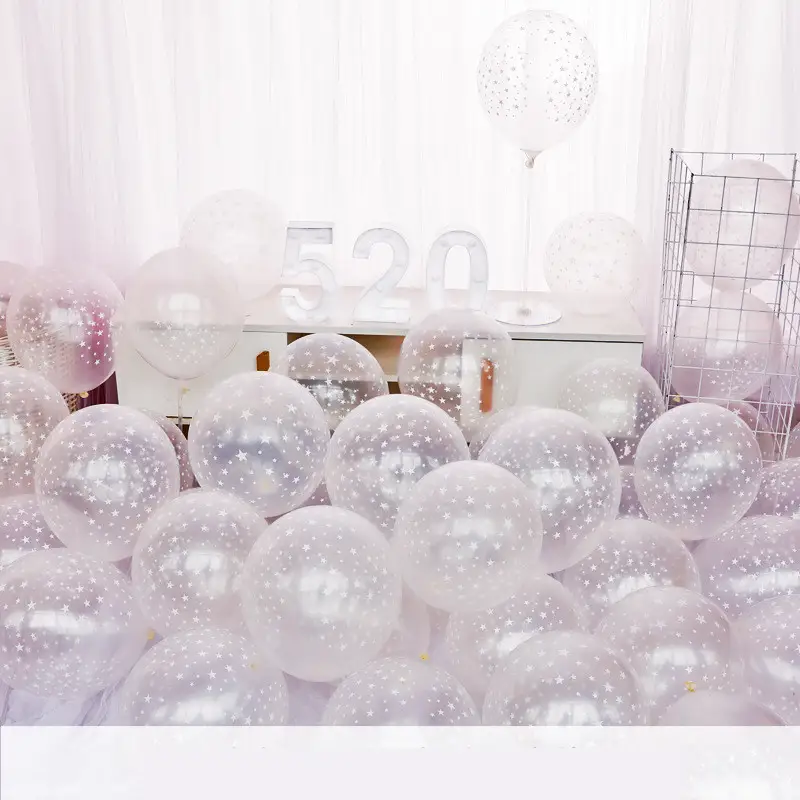 Transparent Sequined Balloon Net Celebrity Wedding Room Decoration Package