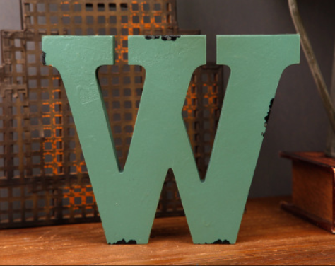 Title 6, Creative retro wooden alphabet decoration ornam...