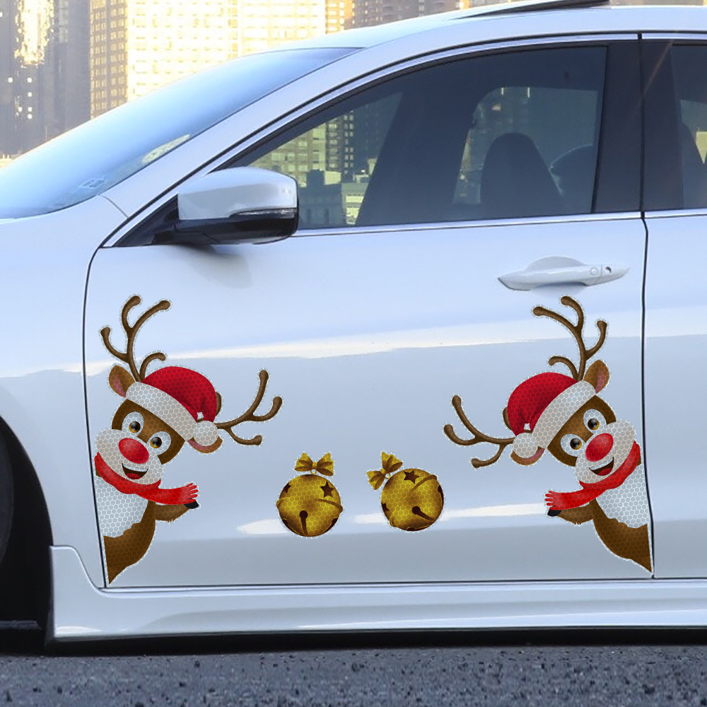 Christmas Elk Bell Bumper Stickers - Image 8