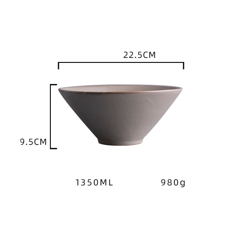 Title 17, Japanese Handmade Coarse Bamboo Hat Noodle Bowl