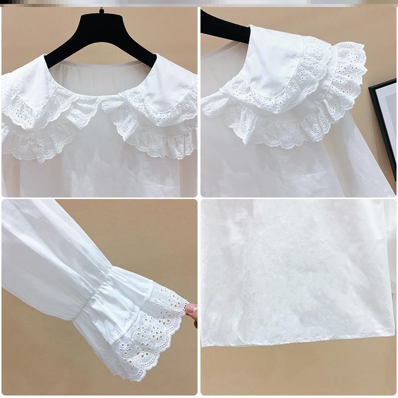 Title 2, Small Lace Doll Collar Shirt New