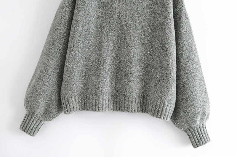 Title 2, Lazy Style Solid Color Pullover Women