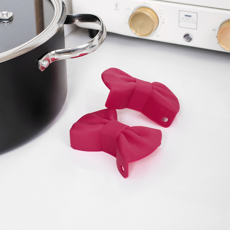 Bowknot Silicone Heat Insulation Clip Silicone Heat Insulation Pot Clip