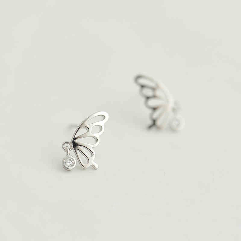 Title 1, Womens Sterling Silver Butterfly Hollow Earrin...