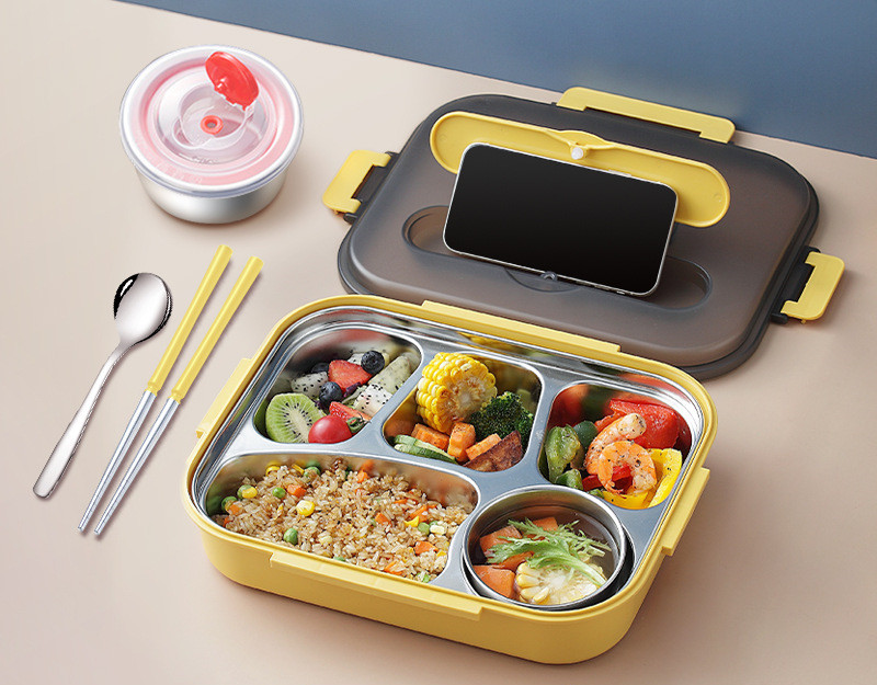 Title 2, 304 Stainless Steel Lunch Box, Fresh-keeping Bo...