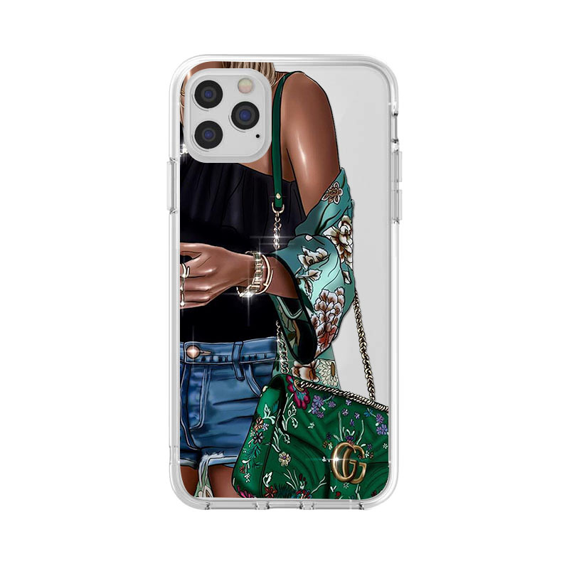 Fashion Lady Mobile Phone Case Transparent TPU Soft Protective Cover - Image 7