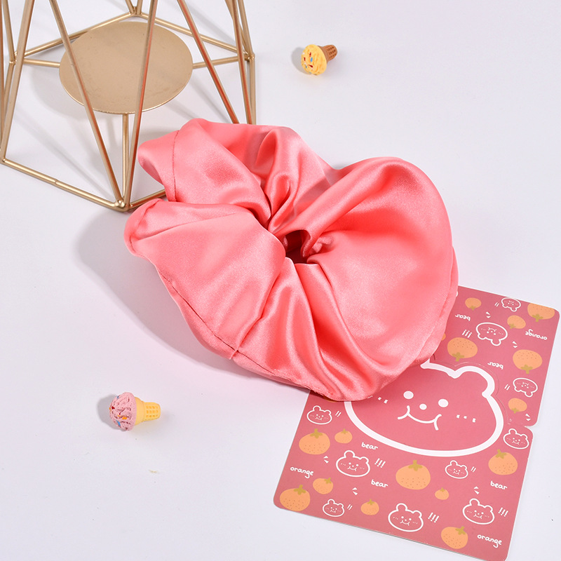 Silk Feel Satin Headband Temperament Hair Band Headpiece Pink - Shop at LoveMi