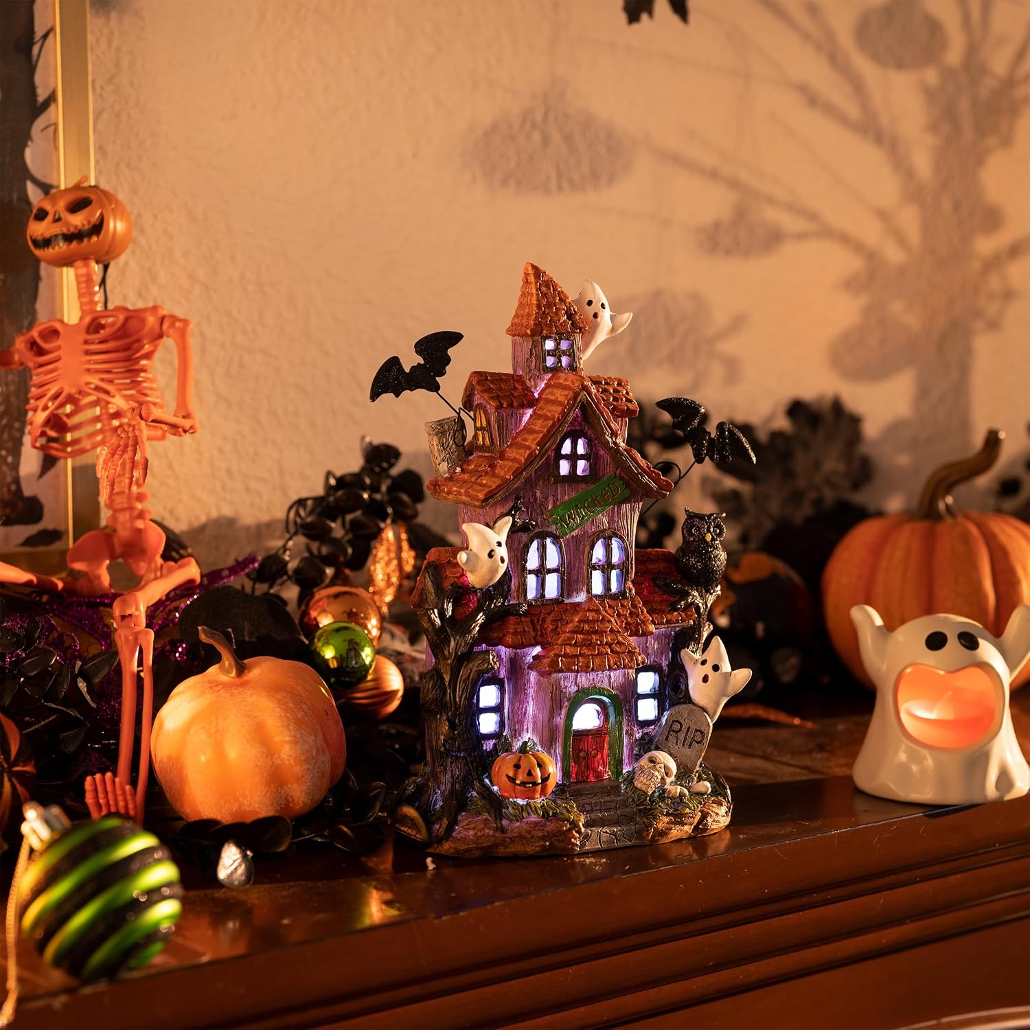 LED Halloween Village House, picture 3 of 5