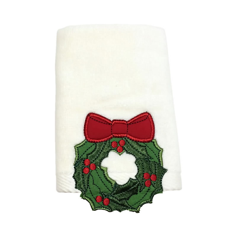 Year's Gift Christmas Embroidered Towel Tea Towel