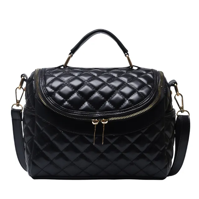 Fashion Versatile Handbag One Shoulder Cross Body Black - Shop at LoveMi