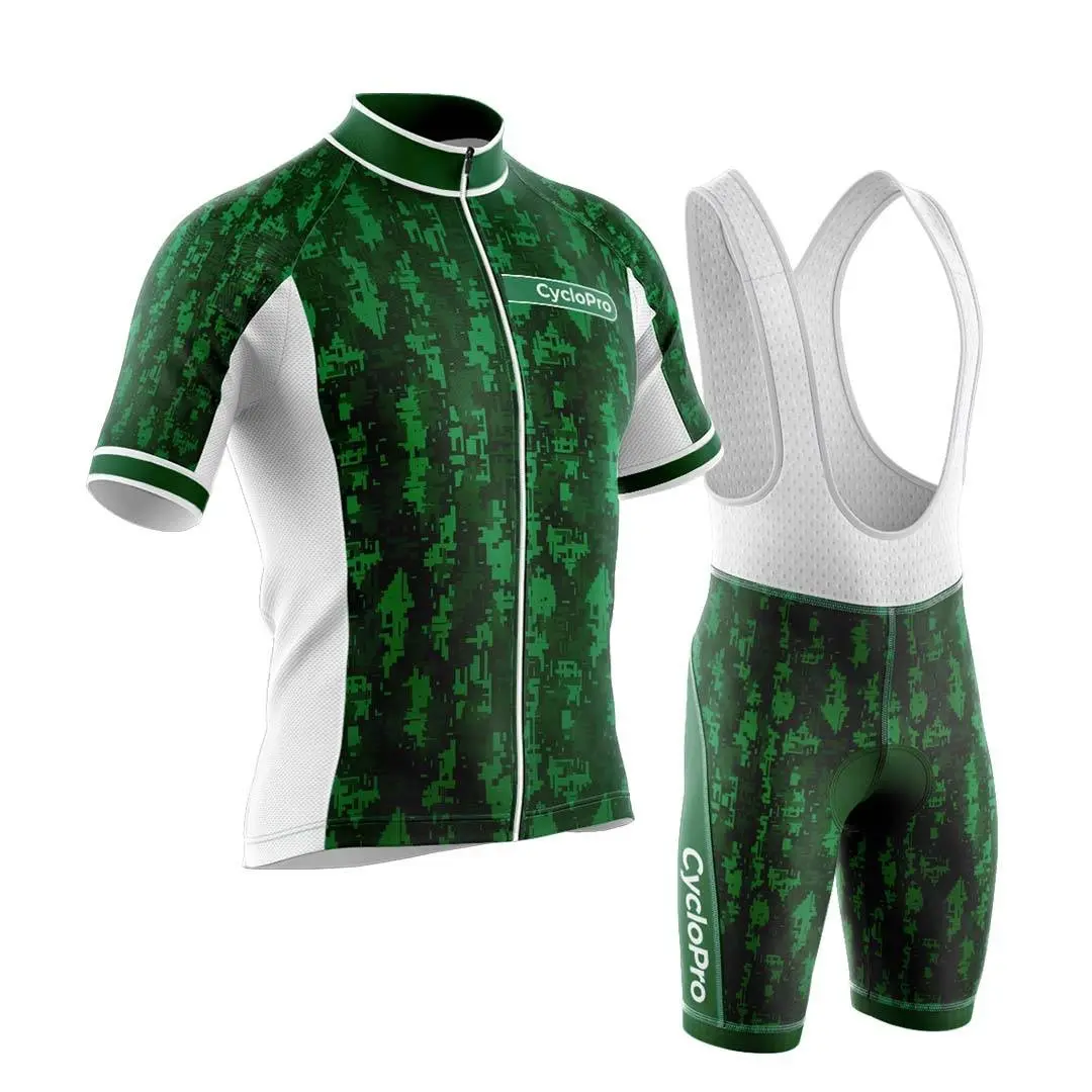 Summer Short Sleeve Bib Jersey Set Mountain
