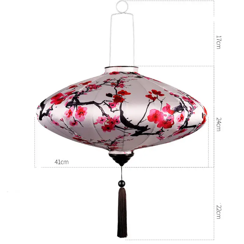 Chinese Style Fabric Lantern Balcony Waterproof Antique
