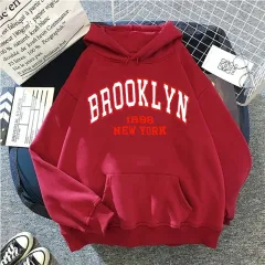 Printed Sports Plus Fleece Hooded Sweatshirt - 14 Style - View 1