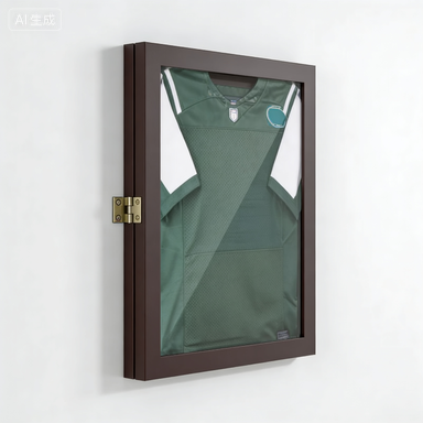 UV-Resistant Sports Jersey Frame Display Case, Brown
