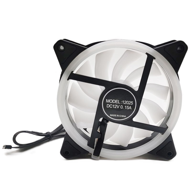 5pcs Desktop RGB Fans PC 120mm LED Cooling Fans With Remote And Controller New