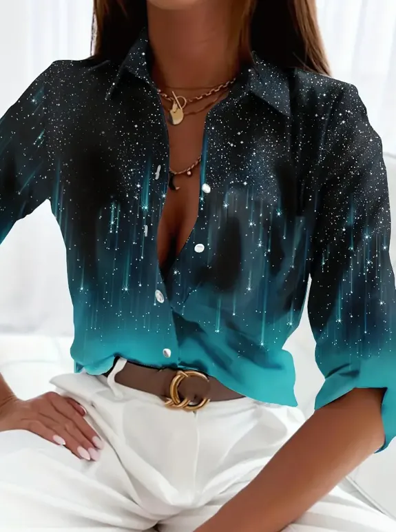 Women's Spring Summer Long Sleeve Casual Shirt Multicolour - Shop at LoveMi