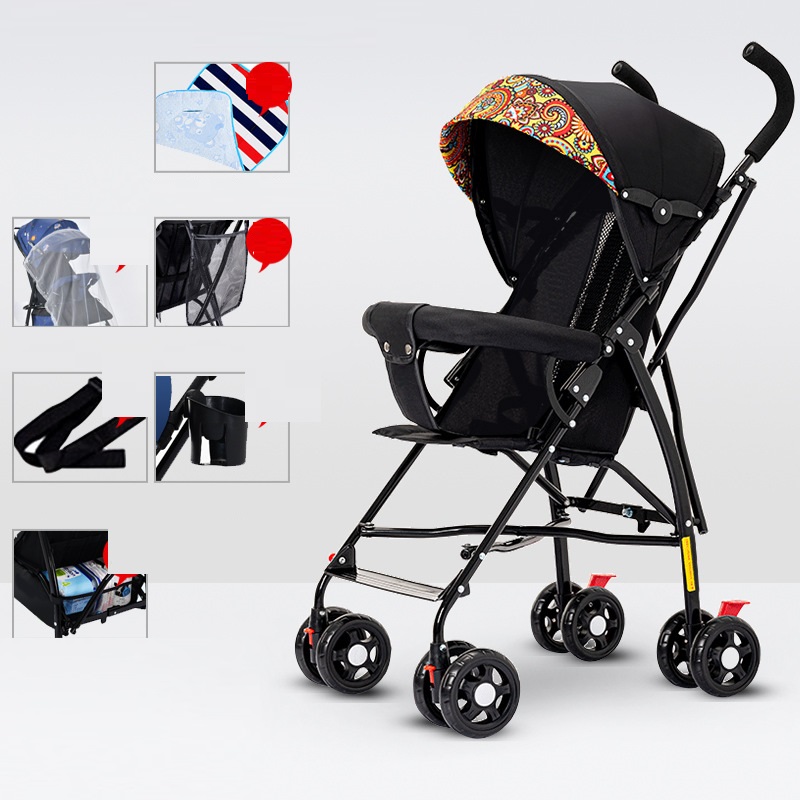 Sit And Lie Down Baby Portable Folding Simple Trolley — foto 27