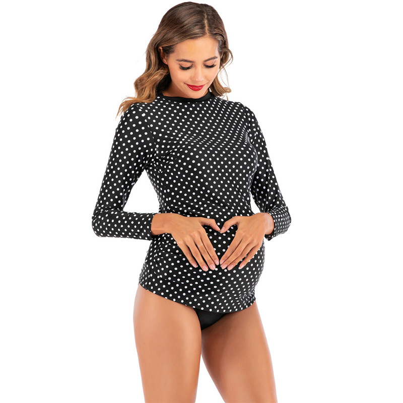 Title 3, Polka dot two piece suit pregnant women bikini