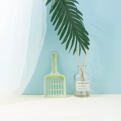 Plastic Pet Cat Litter Shovel Toilet Picker Small Cleaning Shovel Tool - Green - View 1