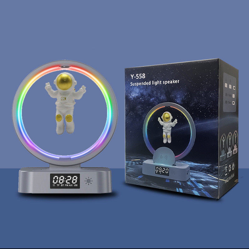 Magnetic Levitation Bluetooth Speaker RGB Astronaut Wireless Subwoofer - Picture 6 of 10