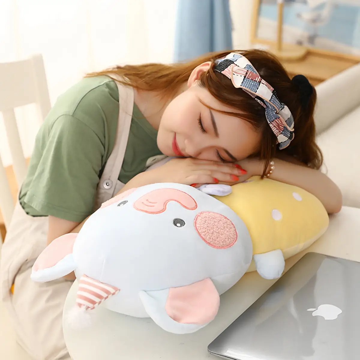 Cute Soft Ragdoll Circus Elephant Pig Pillow